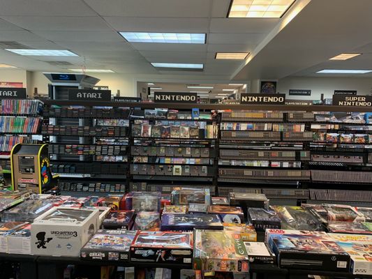 Vast selection of games