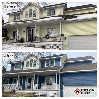 Siding replacement from water damage in Apple Valley, MN