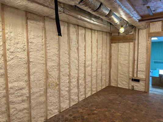 Wine cellar. Closed Cell spray foam.