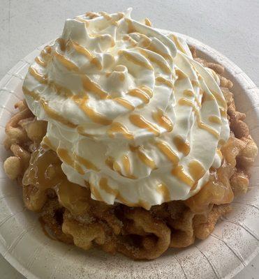 Caramel Apple Funnel Cake