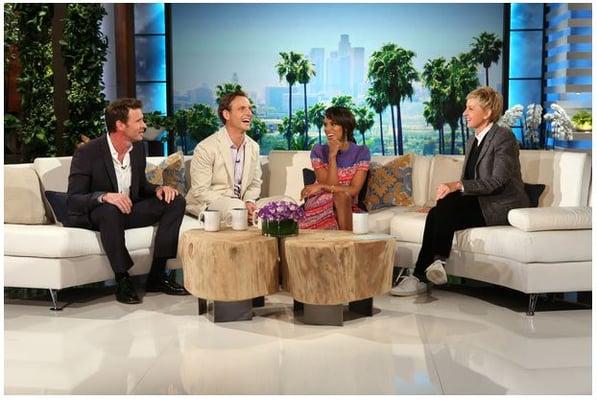 Serpentine sectional sofa used on Ellen Show