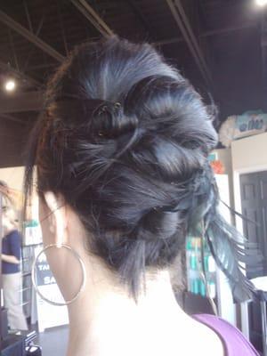 Another view of this fun Updo!