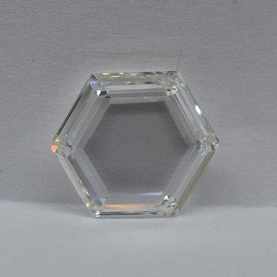 SKU # 0406 3.0 CT HEXAGONAL PORTRAIT CUT G VS1 w/ GIA Cert.