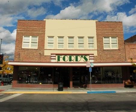 The front entrance of Fords.