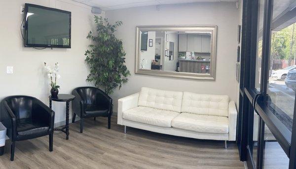 Relax in our waiting area