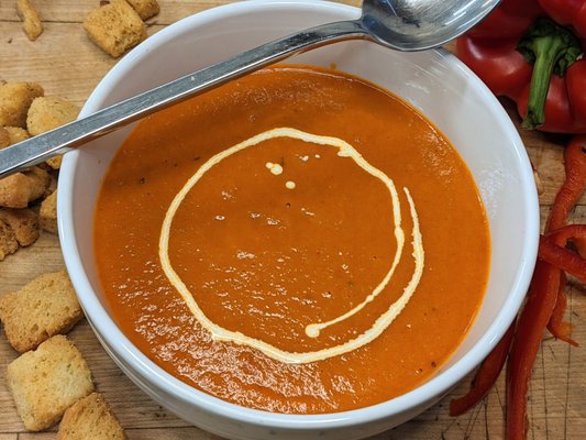 Roasted Red Pepper Bisque