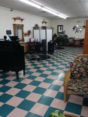 Large family friendly salon.