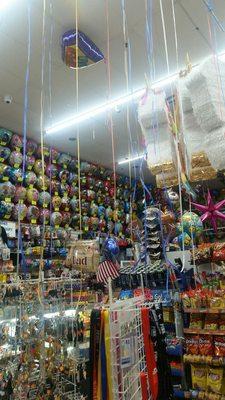 Huge balloon selection.