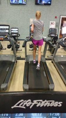 Plenty of treadmills for running/walking