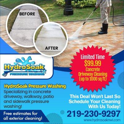 HydroSoak Pressure Washing