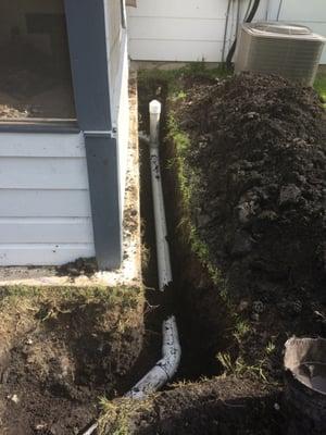 sewer line replacement saved customer about 2500