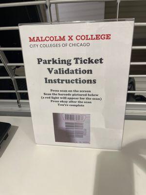 Parking Ticket Validation Instructions