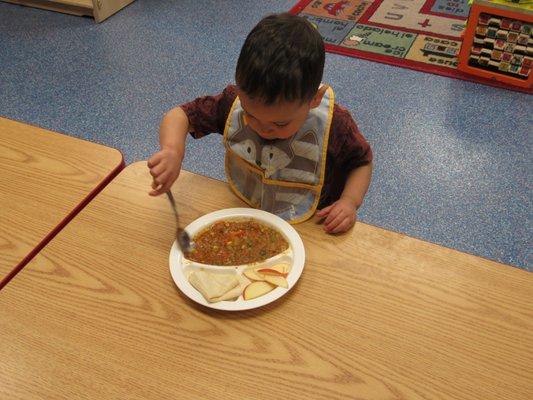 Organic, fresh meals made on site.