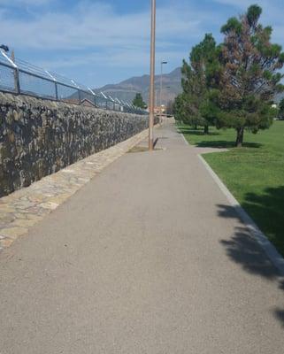 Franklin Park - Paved Trail & Wall