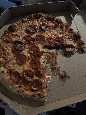 Cutting pizza is really hard