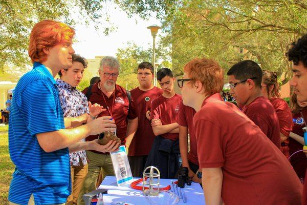 Kieran and Eric from our team demonstrating products at USF Engineering Expo 2023.