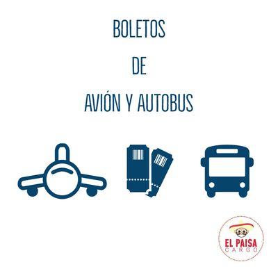 Boletos de avion y autobus