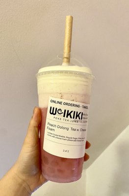 Peach Oolong Milk Tea