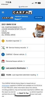 Carfax Report