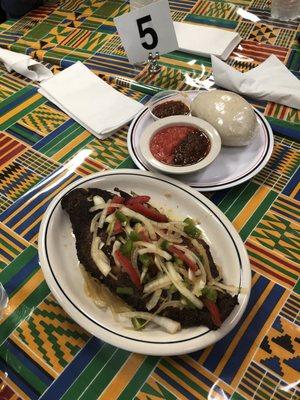 Banku and mackerel