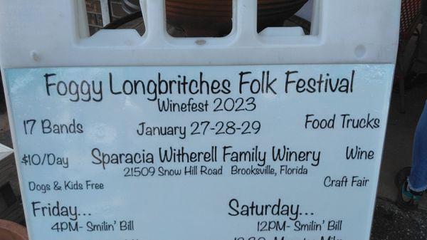 Great folk singing, wine drinking festival..