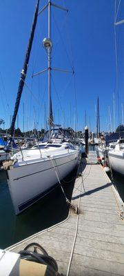 Sparkling boat in Santa Cruz harbor!