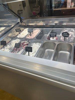 Gelato offerings