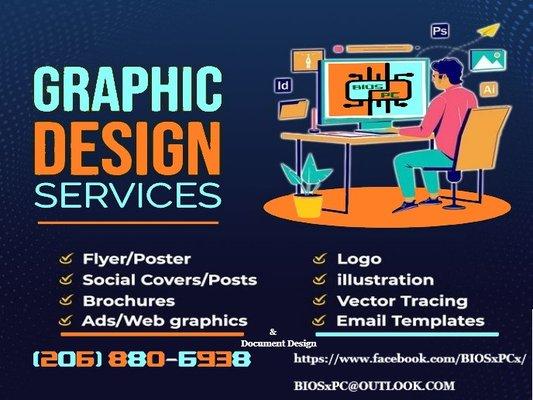 Graphic  Design - Logo, flyers, posters, & architectural/ Mechanical AutoCAD drawings