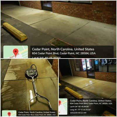 Commercial concrete cleaning