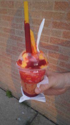 Mangonada= super yums! Mine had half tamarindo/half mango..