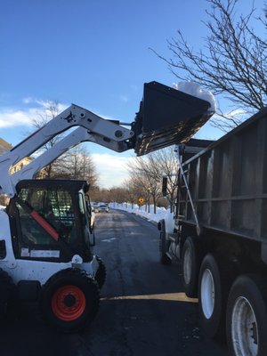 Commercial snow removal services