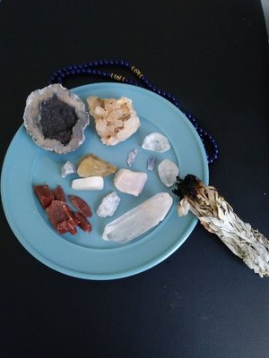 Crystals and Sage are so healing I love using them in my sessions