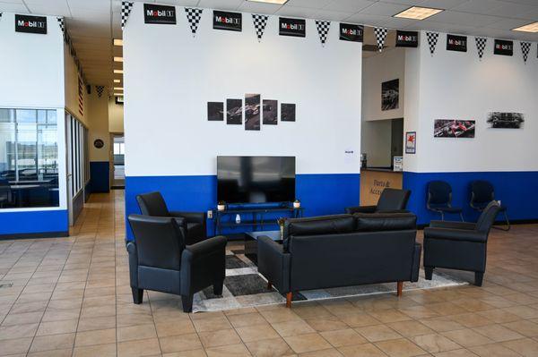 Customer waiting area.