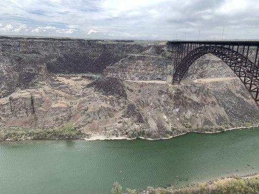 Snake River gorge at Twin Falls ID. Location of Tesla supercharger.