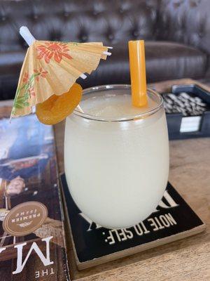 Frozen apricot chill wine drink for 6th anniversary party!