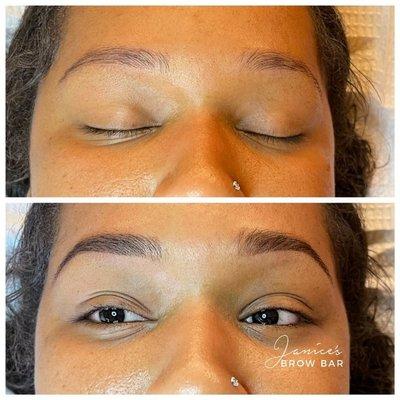 Brow design and brow henna.