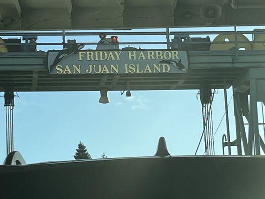 Landing at Friday harbor