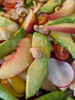 Farmers market salad, whatever looks good at the market goes in the salad