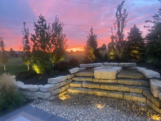 Backyard water fountain by Carson