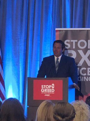 Florida Governor Ron Desantis speaks @ AARP Town Hall 4/23/19.