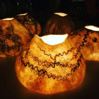 Felted Lanterns