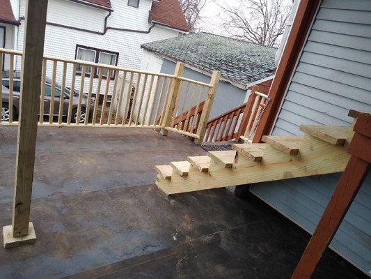 Finished deck and new stairs