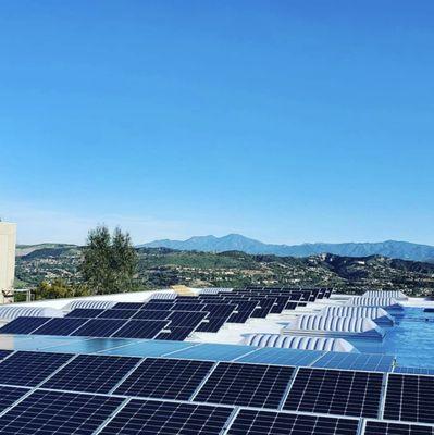 Solar installation in Southern California.