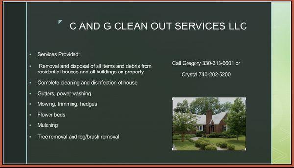 C and G Cleanout Services