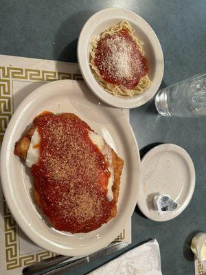 Chicken Parmigiana with Capellini