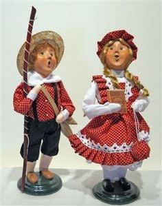 Tom Sawyer & Becky Thatcher Byers Choice Carolers. They are exclusives to Picture Perfect Gallery & Framing!