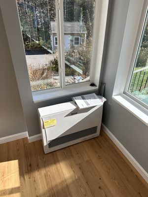 New Rinnai ductless heater install.