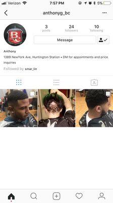 Anthony's insta. If you want a fresh cut you know where to go.