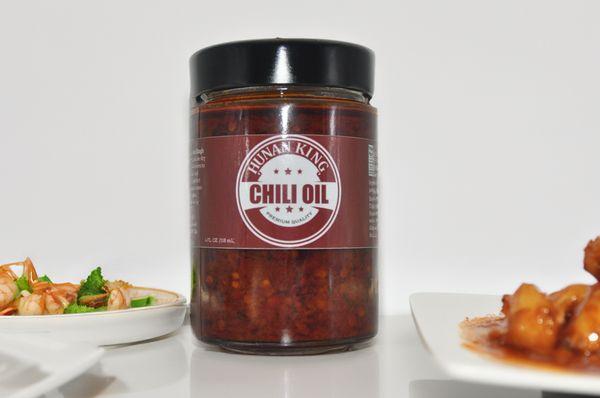 This is our delicious, locally-famous chili oil.