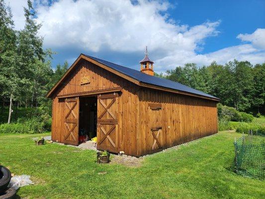 Wood Siding Garage